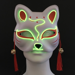 Kat ansigtsmaske med LED lys